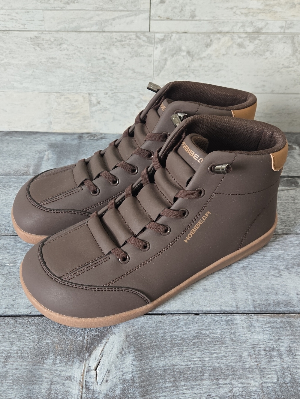 HOBIBEAR Yew Minimalist Leather Barefoot Boots Size 39